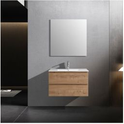 LaVita Tulsa umywalka 81x46,5 cm prostokątna meblowa biała