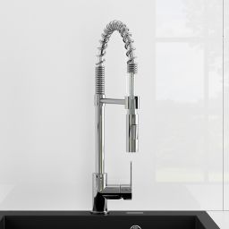 Oltens Duf bateria kuchenna stojąca chrom 35203100