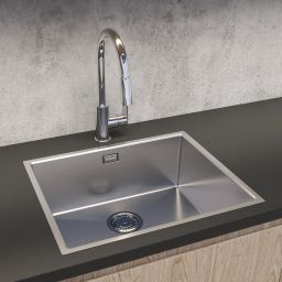 Oltens Stalvask zlewozmywak stalowy 1-komorowy 54x44 cm stal polerowana 71101100