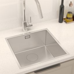 Oltens Hydda zlewozmywak stalowy 44x44 cm 1 komorowy stal szlachetna polerowana 71103100