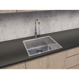 Oltens Stalvask zlewozmywak stalowy 1-komorowy 54x44 cm stal polerowana 71101100