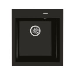 Oltens Gravan zlewozmywak granitowy 51,5x47 cm czarny 72001300