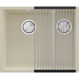 Primagran Duo Slim zlewozmywak granitowy 56x47 cm beżowy MLDKB-X0#N