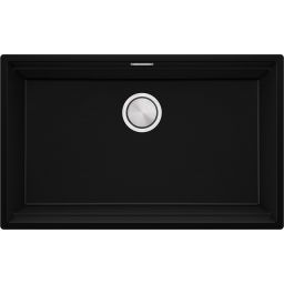 Primagran Praga zlewozmywak granitowy 72x43 cm czarny O_OP8KC-003