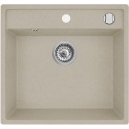 Pyramis Camea zlewozmywak granitowy 53x50 cm beżowy 070007801