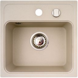 Pyramis Camea zlewozmywak granitowy 40x40 cm beżowy 070013701