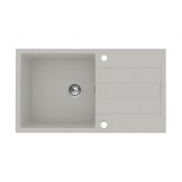 Pyramis Sparta Plus zlewozmywak 78x48 cm Pyragranit szary 070052801