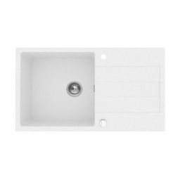 Pyramis Sparta Plus zlewozmywak 78x48 cm Pyragranit biały polarny 070052901