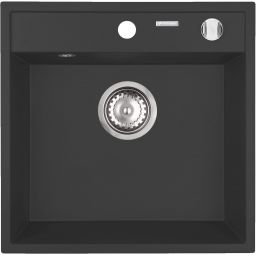 Pyramis Camea zlewozmywak granitowy 40x40 cm karbon 070057901