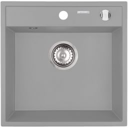 Pyramis Camea zlewozmywak granitowy 40x40 cm szary 070058101