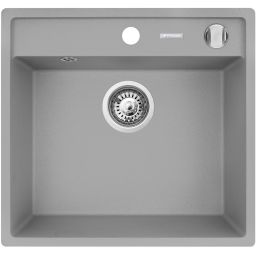 Pyramis Camea zlewozmywak granitowy 53x50 cm szary 070058401