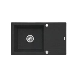 Pyramis Korfu zlewozmywak z baterią czarny 070060901SN