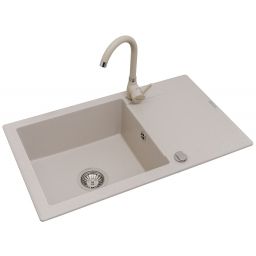 Pyramis Korfu zlewozmywak z baterią beżowy 070061001BN