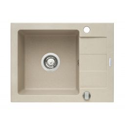 Pyramis Sparta zlewozmywak 59x44 cm Pyragranit beż 070073601