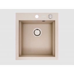 Pyramis Siros zlewozmywak granitowy 47x51,5 cm beżowy 070084201