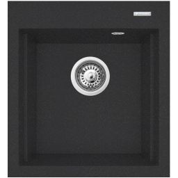 Pyramis Siros zlewozmywak granitowy 47x51,5 cm czarny 070084301