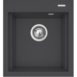 Pyramis Siros zlewozmywak granitowy 47x51,5 cm karbon 070084501