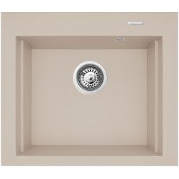 Pyramis Siros zlewozmywak granitowy 57x51,5 cm beżowy 070084801