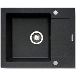 Pyramis Mido zlewozmywak 62x50 cm Pyragranit czarny 070088401