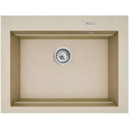 Pyramis Siros zlewozmywak granitowy 67x51,5 cm beżowy 070094101
