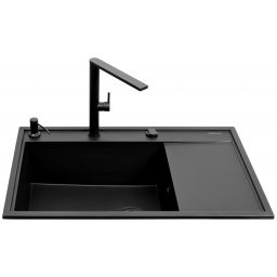 Pyramis Camea zlewozmywak z baterią czarny 070168402BT