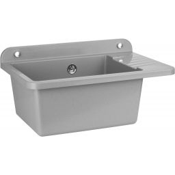 Pyramis Top umywalka ogrodowa 50,5x34,5 cm szara 070179201