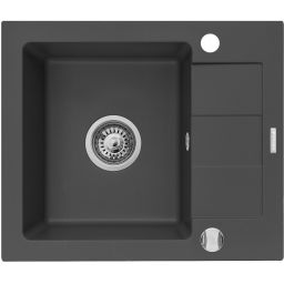 Pyramis Sparta Mini zlewozmywak granitowy 56x46 cm czarny 070179612