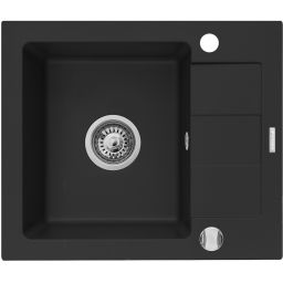 Pyramis Sparta Mini zlewozmywak granitowy 56x46 cm czarny 070180112