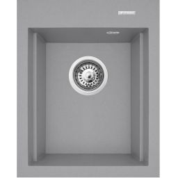 Pyramis Siros zlewozmywak granitowy 48x39 cm szary 070180412