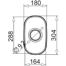Pyramis Iris zlewozmywak stalowy 30,4x18 cm stal 100001101