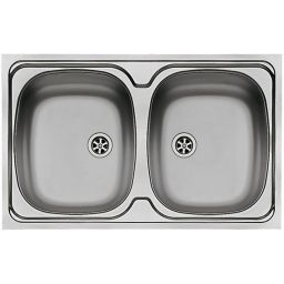 Pyramis Intl zlewozmywak nakładany 80x50 cm gładki 100117601