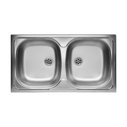 Pyramis Basic zlewozmywak stalowy 78x43,5 cm 100125101