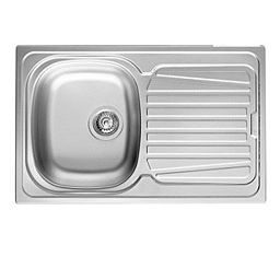 Pyramis Sparta zlewozmywak stalowy 79x40 cm stal 100125701