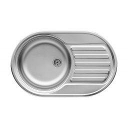 Pyramis SR Mini Flat zlewozmywak stalowy 76,5x48 cm len 100189701