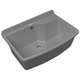 Pyramis Max umywalka ogrodowa 61x44 cm szara 070178801