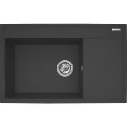 Pyramis Camea zlewozmywak granitowy 79x50 cm karbon 070058501