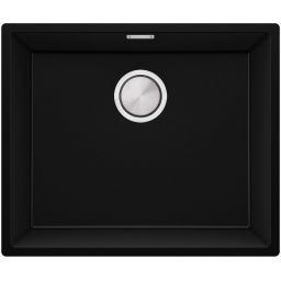 Primagran Londyn zlewozmywak granitowy 56x47 cm czarny ML6KC-X0#P