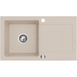 Pyramis Next zlewozmywak granitowy 76x44 cm beżowy 070006701