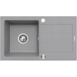 Pyramis Next zlewozmywak granitowy 76x44 cm szary beton 070053701