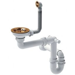 Quadron Save Space odpływ zlewozmywakowy zatyczkowy 3 1/2