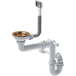 Quadron Save Space odpływ zlewozmywakowy zatyczkowy 3 1/2