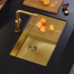 Quadron Anthony zlewozmywak stalowy z syfonem 74x44 cm grafit MF7444PVDBST1