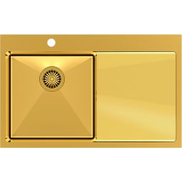 Quadron Russel zlewozmywak stalowy 78x48 cm złoty HB7912PVDBSG1