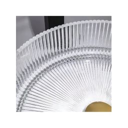 Rea Ingrid umywalka 36x36 cm okrągła nablatowa transparentna REA-U8522