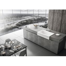 Sapho Arya zlewozmywak ceramiczny 86x55 cm biały 50185