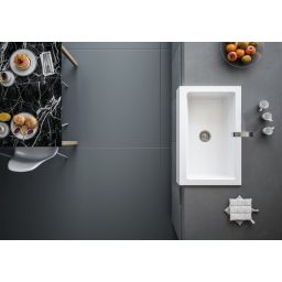 Sapho Arya zlewozmywak ceramiczny 86x55 cm biały 50185