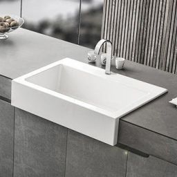 Sapho Arya zlewozmywak ceramiczny 86x62 cm biały 50186