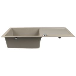 Sapho zlewozmywak granitowy 97x50 cm beżowy GR1612