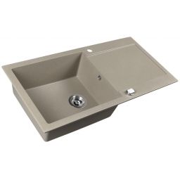 Sapho zlewozmywak granitowy 97x50 cm beżowy GR1612
