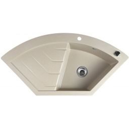 Sapho zlewozmywak granitowy 114x57,5 cm beżowy GR1932